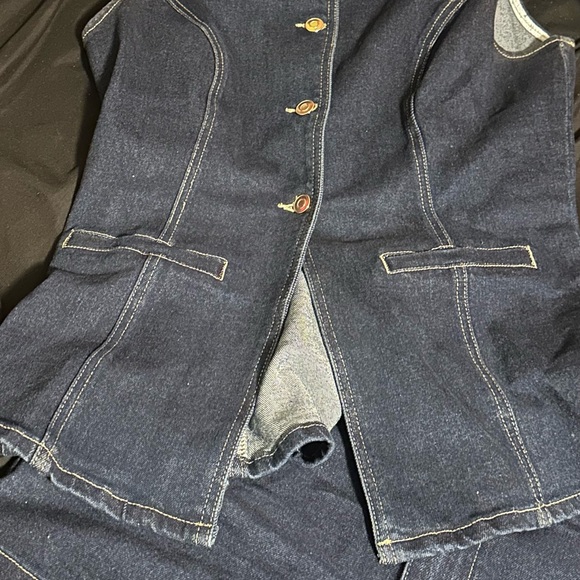 Fashion Nova Blue Denim Jumpsuit - Picture 4 of 4